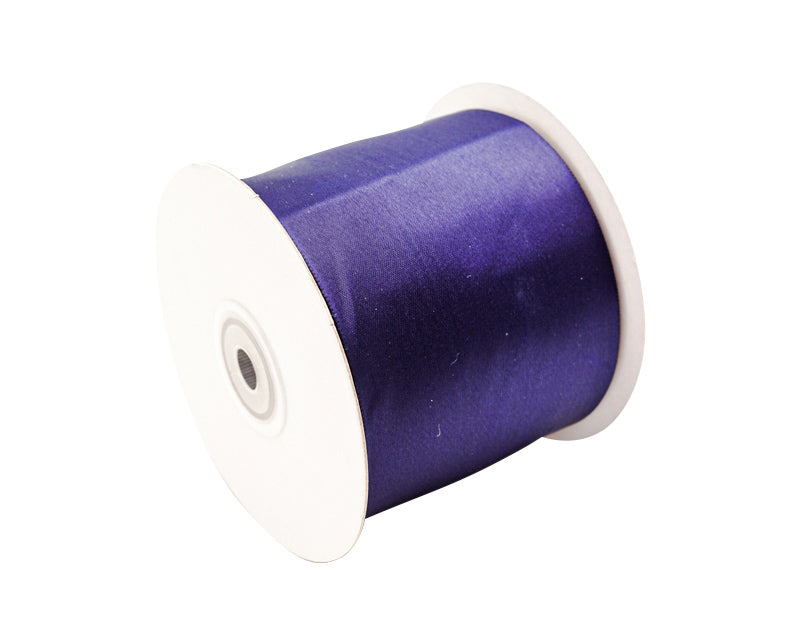 3"x 25 yards Navy Blue Single Face Satin Gift Ribbon