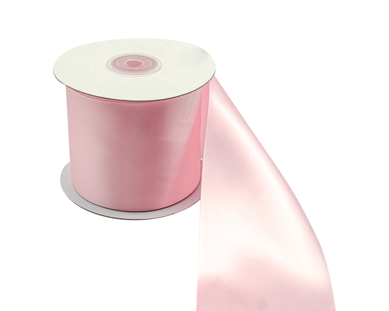 3"x 25 yards Pink Single Face Satin Gift Ribbon