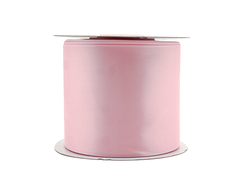 3"x 25 yards Pink Single Face Satin Gift Ribbon
