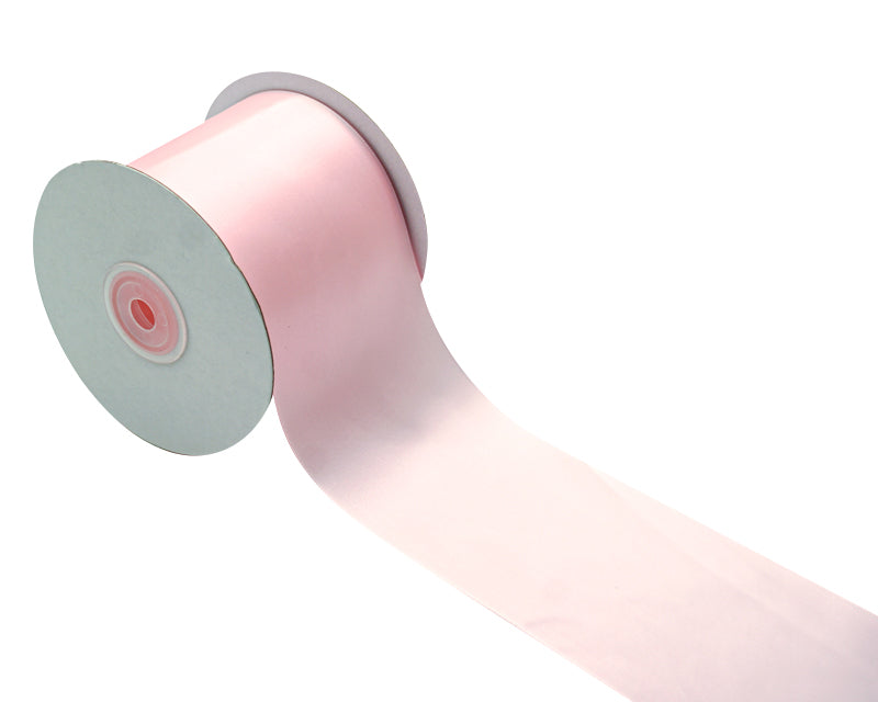 3"x 25 yards Pink Single Face Satin Gift Ribbon