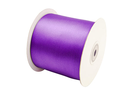 3"x 25 yards Purple Single Face Satin Gift Ribbon