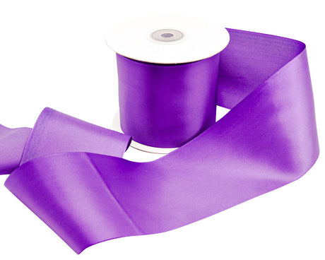 3"x 25 yards Purple Single Face Satin Gift Ribbon - Pack of 3