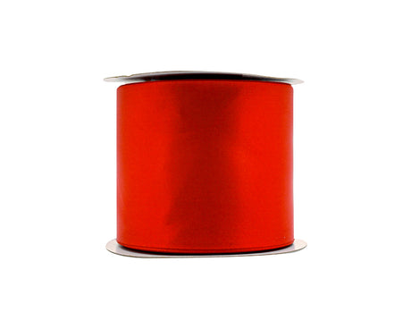 3"x 25 yards Red Single Face Satin Gift Ribbon