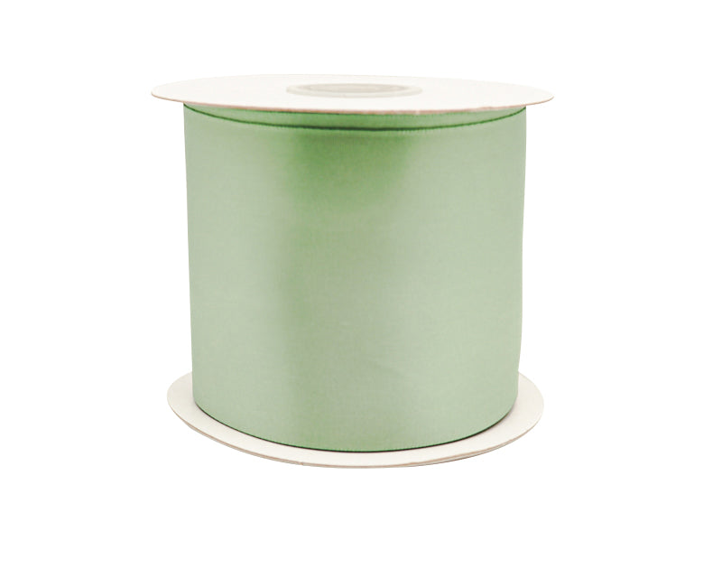 3"x 25 yards Sage Single Face Satin Gift Ribbon