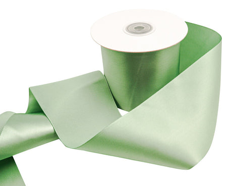 3"x 25 yards Sage Single Face Satin Gift Ribbon - Pack of 3