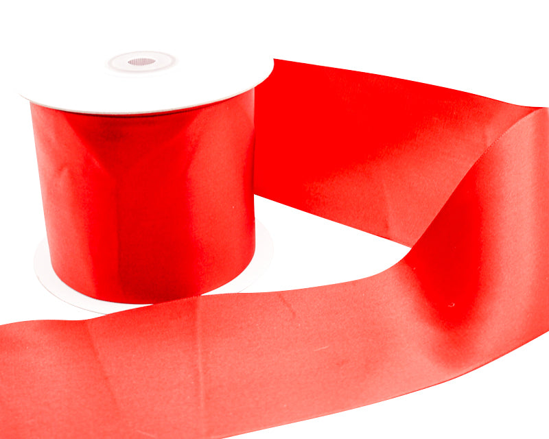 3"x 25 yards Scarlett Red Single Face Satin Gift Ribbon