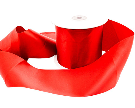 3"x 25 yards Scarlett Red Single Face Satin Gift Ribbon - Pack of 3