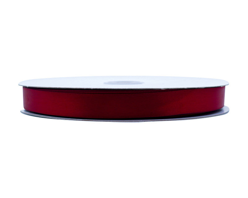 5/8"x100 yard Scarlet Red Polyester Satin Gift Ribbon - Pack of 10 Rolls