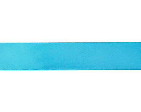 7/8"x100 yard Neon Blue Polyester Satin Gift Ribbon