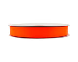 7/8"x100 yard Neon Orange Polyester Satin Gift Ribbon - Pack of 10 Rolls