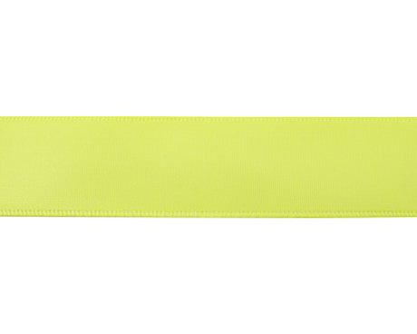 7/8"x100 yard Neon Yellow Polyester Satin Gift Ribbon