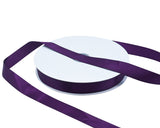 7/8"x100 yard Plum Polyester Satin Gift Ribbon - Pack of 10 Rolls