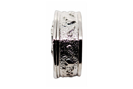 Silver Heart Wedding Arras Box Coin Set with Couple 2 Inch