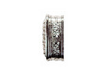 Silver Rectangle Arras Box Coin Set with Rhinestones 2.25 Inch