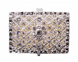 Silver Rectangle Rhinestone Wedding Arras Box Set 2.5 Inch
