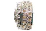 Silver Heart Crystal Wedding Arras Box Set 2.5 Inch