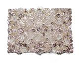 Silver Rectangle Crystal Studded Wedding Arras Box Set 2.5 Inch