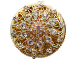 Gold Round Crystal Wedding Arras Box Set 2.5 Inch Coins