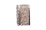 Silver Rectangle Crystal Wedding Arras Box Set 3 Inch