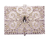 Silver Rectangle Crystal Wedding Arras Box Set 3 Inch