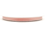 3/8"x50 yard Blush Satin Gift Ribbon with Silver Edge