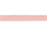 3/8"x50 yard Blush Satin Gift Ribbon with Silver Edge