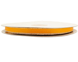 3/8"x50 yard Gold Yellow Satin Gift Ribbon with Silver Edge