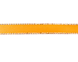 3/8"x50 yard Gold Yellow Satin Gift Ribbon with Silver Edge - Pack of 15 Rolls