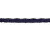3/8"x50 yard Navy Blue Satin Gift Ribbon with Silver Edge - Pack of 15 Rolls