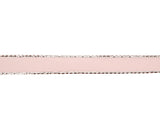 3/8"x50 yard Pink Satin Gift Ribbon with Silver Edge - Pack of 15 Rolls
