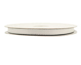 3/8"x50 yard White Satin Gift Ribbon with Silver Edge - Pack of 15 Rolls