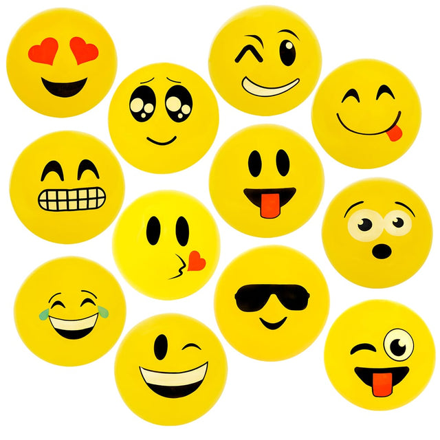 Emoticon Vinyl Balls 9" (1 DZ)