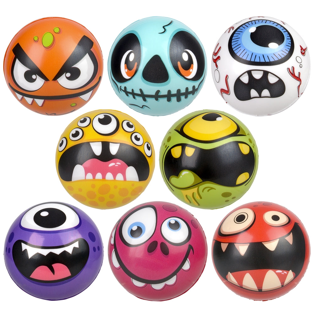 Foam Monster Balls Assortment (24 Pc)