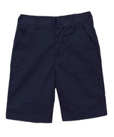 Boy Khaki Uniform Shorts With Adjustable Waist Cotton Fabric - Khaki, Adjustable Waist, Pockets (1 Piece)