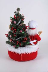 Karen Didion Lighted Gingerbread Santa Bag