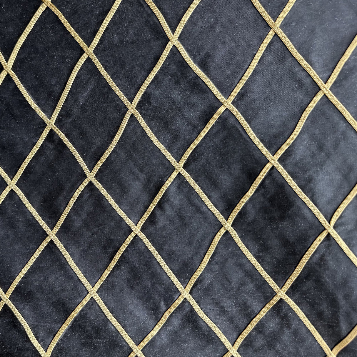 Scada Silk Fabric - Diamond Geometric Pattern, 54" Width (1 Yard)