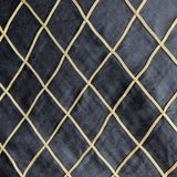 Scada Silk Fabric - Diamond Geometric Pattern, 54" Width (1 Yard)