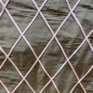 Scada Silk Fabric - Diamond Geometric Pattern, 54" Width (1 Yard)