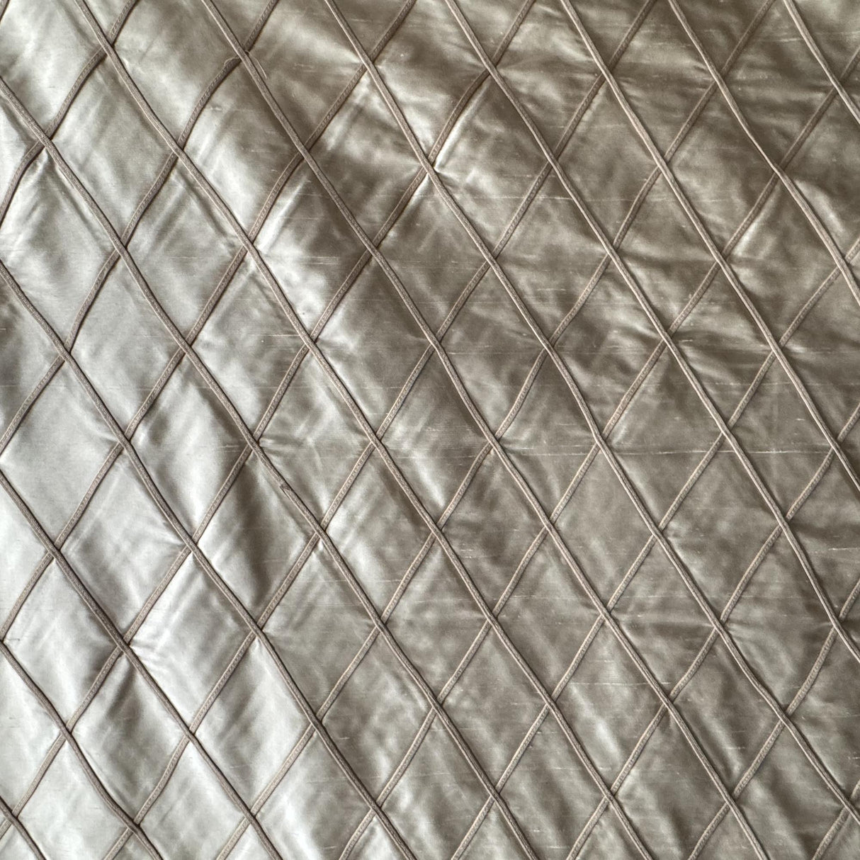 Scada Silk Fabric - Diamond Geometric Pattern, 54" Width (1 Yard)