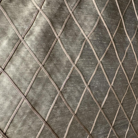 Scada Silk Fabric - Diamond Geometric Pattern, 54" Width (1 Yard)
