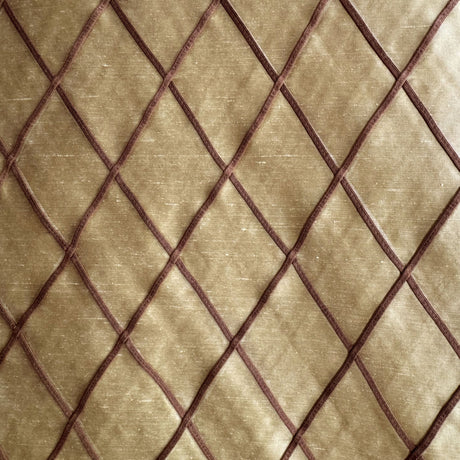 Scada Silk Fabric - Diamond Geometric Pattern, 54" Width (1 Yard)