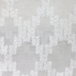 Scarlet White Polyester Fabric - Diamond Textured Sheer, 110" Width (1 Yard)