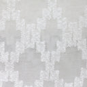 Scarlet White Polyester Fabric - Diamond Textured Sheer, 110" Width (1 Yard)