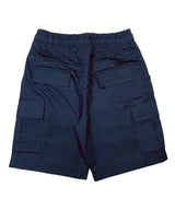Boy Cargo School Uniform Shorts - Polyester Cotton Fabric - Navy, Khaki, Cargo Style, 4/5-16 (1 Unit)