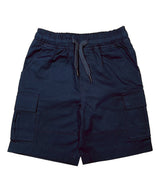 Boy Cargo School Uniform Shorts - Polyester Cotton Fabric - Navy, Khaki, Cargo Style, 4/5-16 (1 Unit)