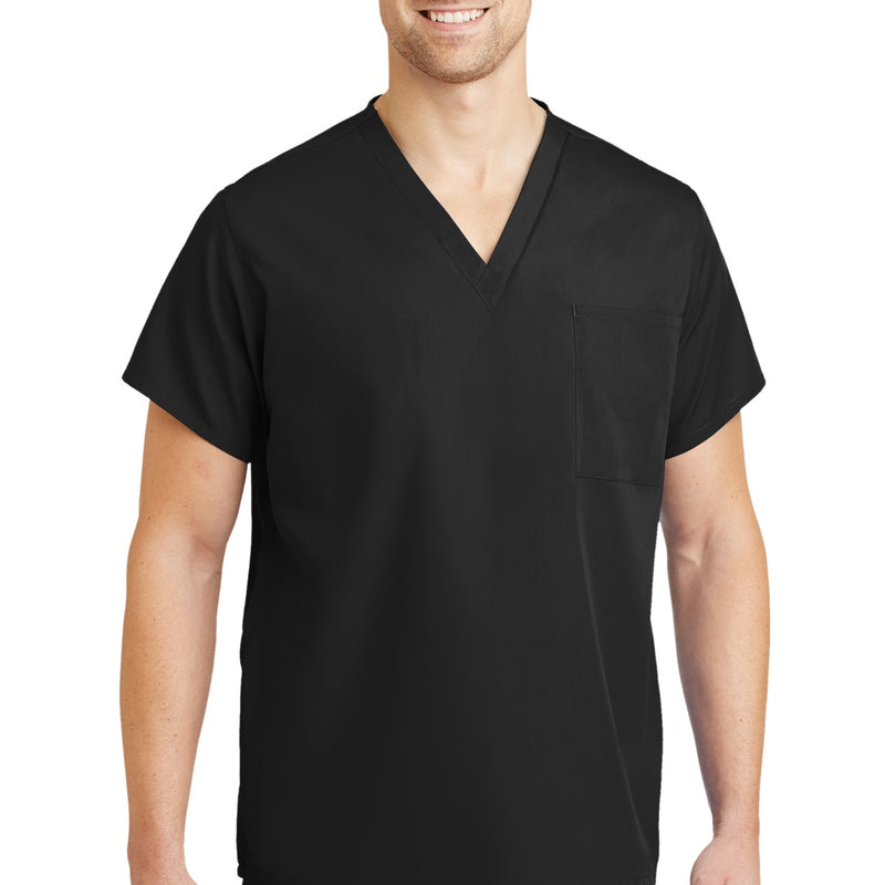 DISCONTINUED Unisex V-neck Scrub Top  SCRUBTOP