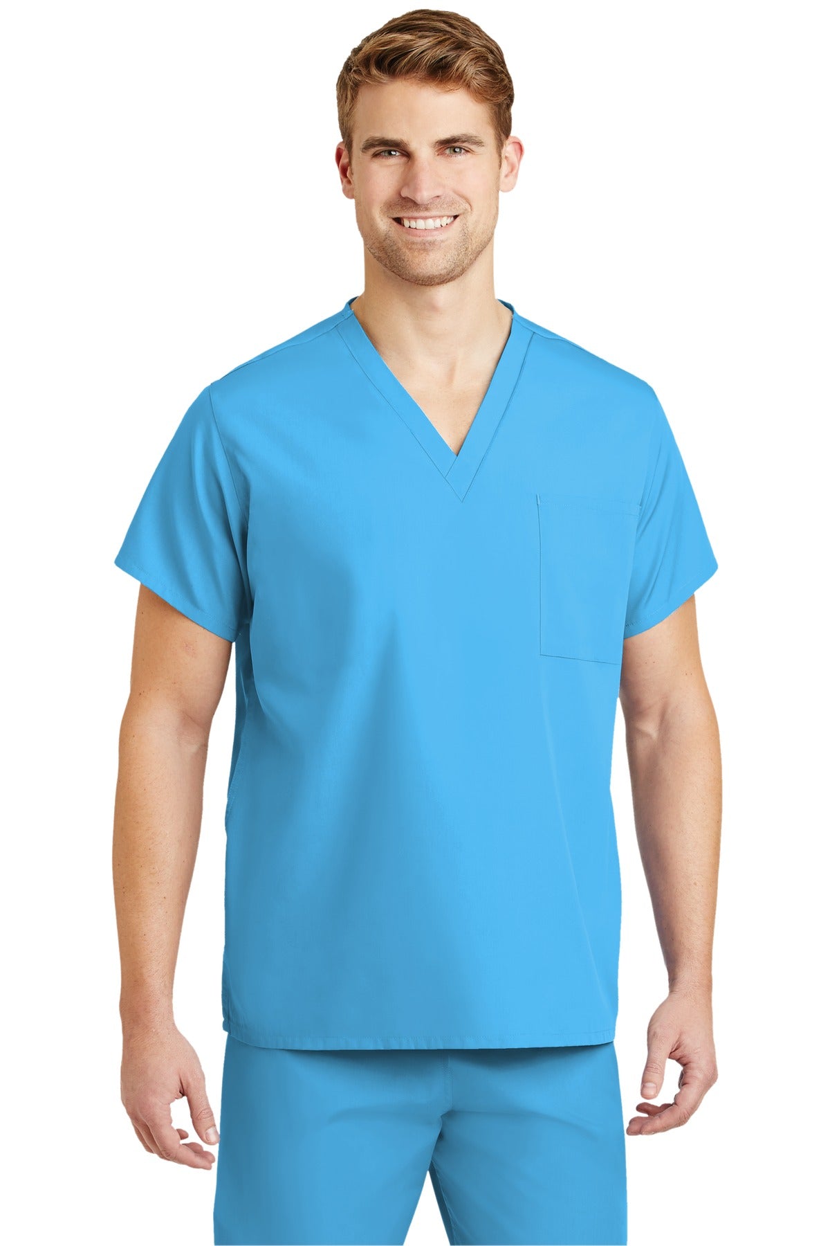 DISCONTINUED Unisex V-neck Scrub Top  SCRUBTOP