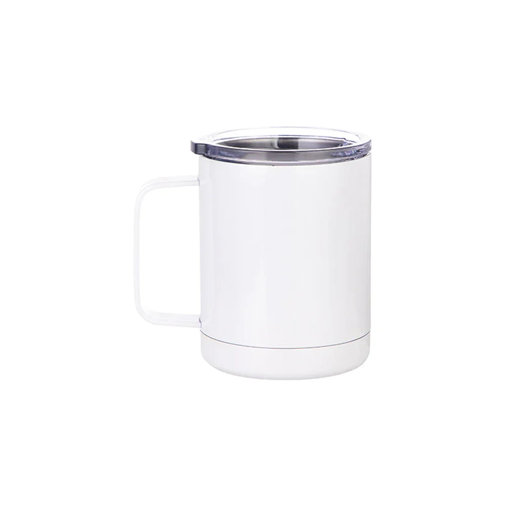 Sublimation Mug Tumbler - White 12 Ounce Double Wall Insulated Fabric (1 Piece)