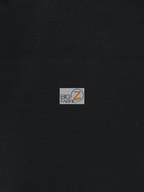 Solid 100% Cotton Twill Fabric Black Sold By The Yard