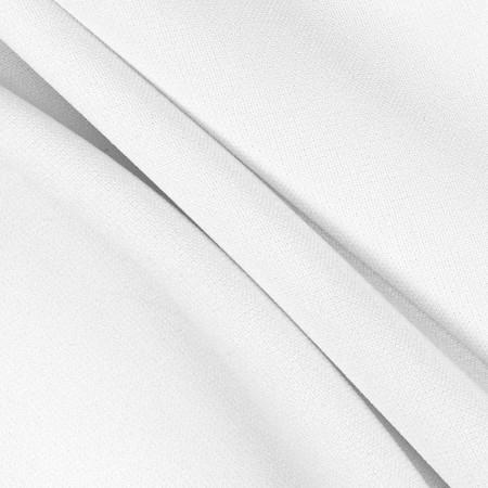White Solid Stretch Scuba Double Knit Fabric
